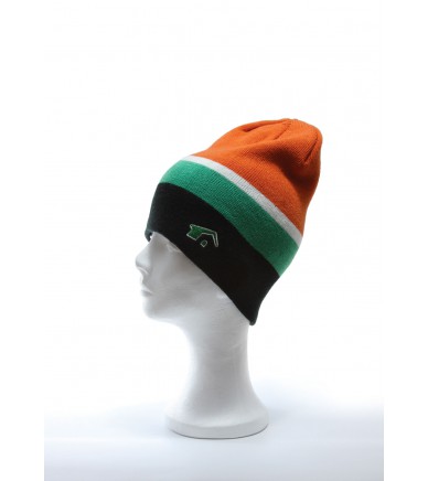 HARRINGTON BLACK / green, white, orange