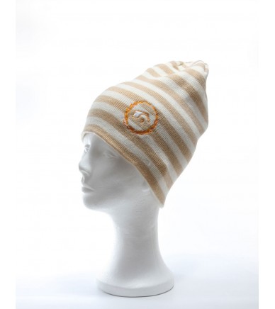 MINI STRIPE REVERSIBLE WHITE / tan