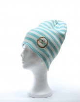 MINI STRIPE REVERSIBLE LIGHT BLUE / white