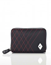 ZEBULON BLACK NYLON EXTERIOR / red thread